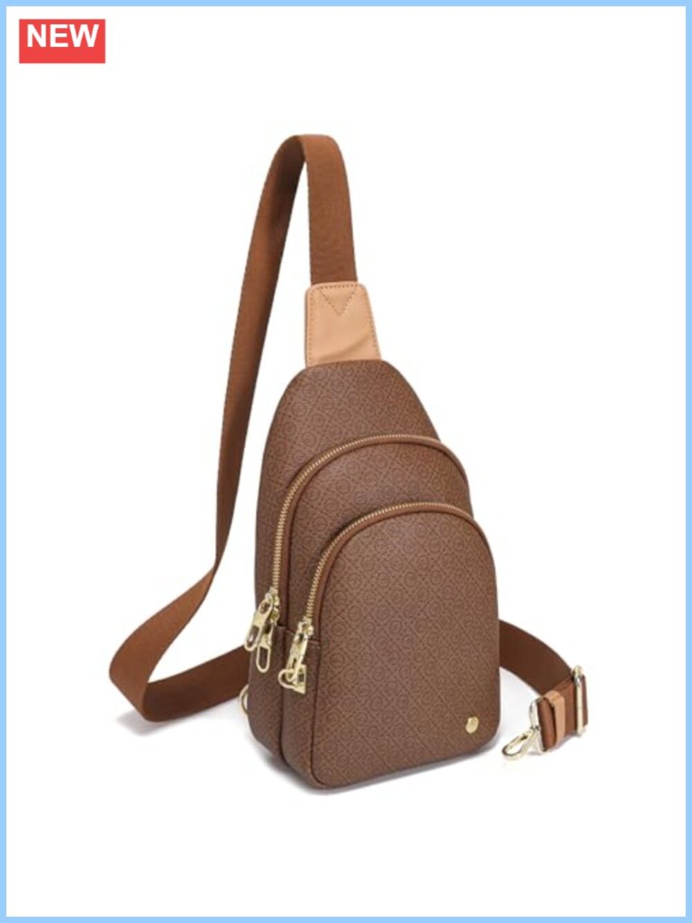 Anti-Theft RFID Crossbody Sling Bag Faux Leather Women Travel Purse Compact